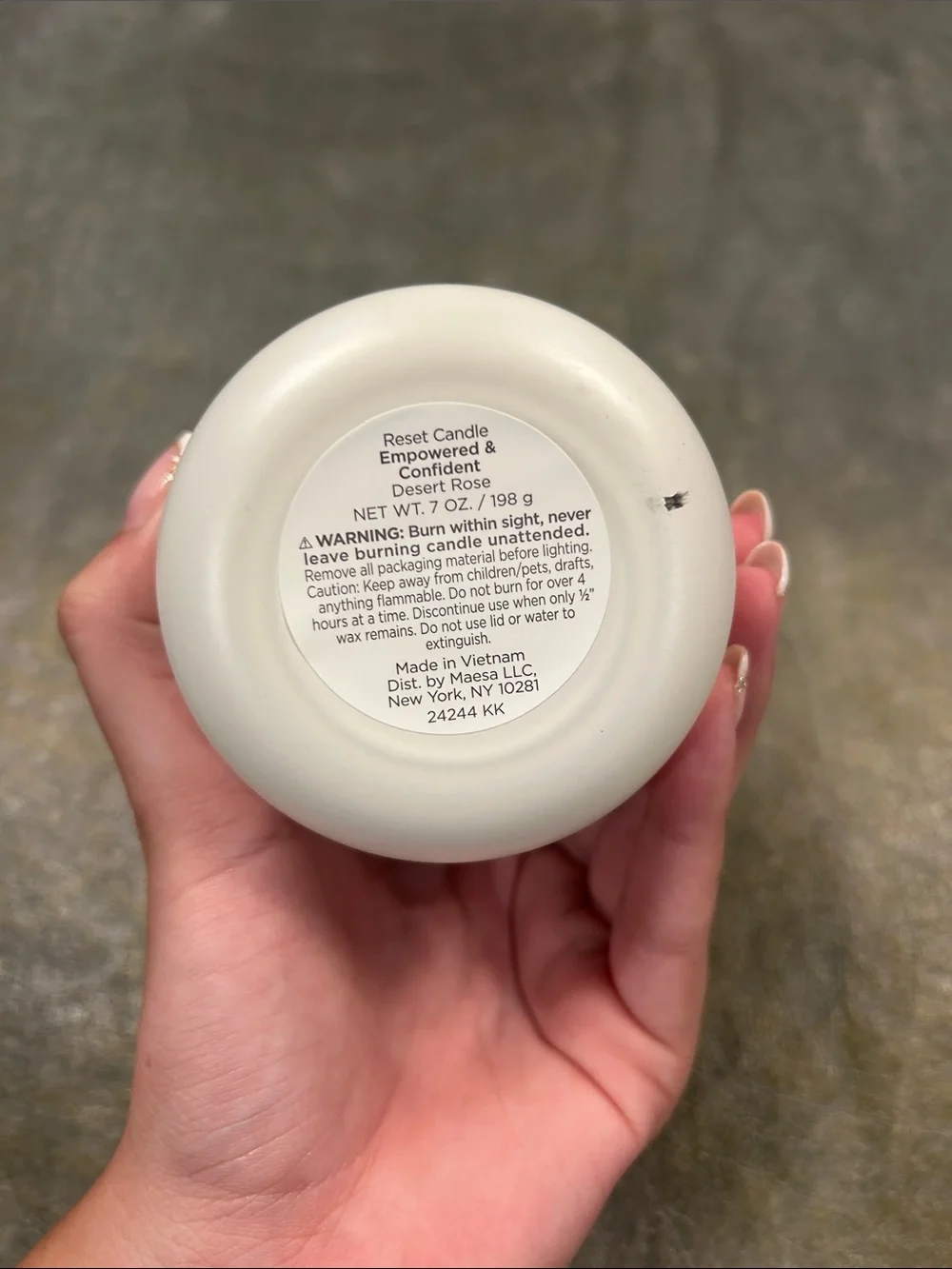 Being Frenshe Candle Empowered & Confident -  Desert Rose